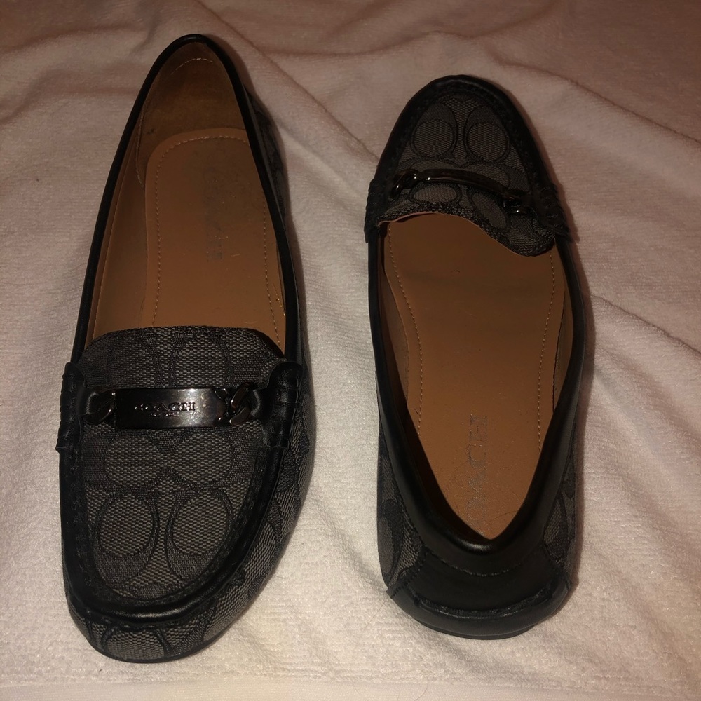 Authentic Coach Monogram loafer - black